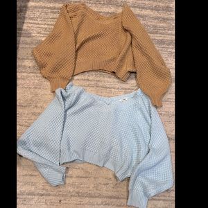 2 Fashion Nova “I adore you” sweaters